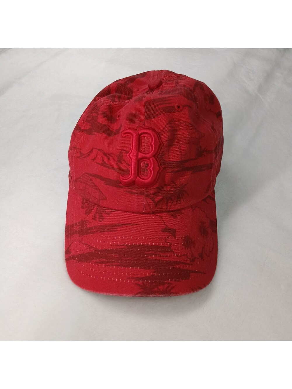 Boston Red Sox ’47 Brand Fenway Park Collection Red Tropical Floral Dad Hat Cap